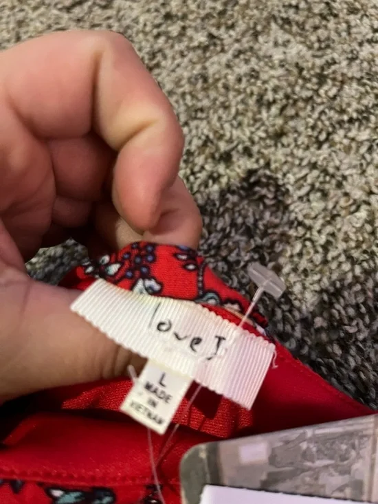 love J Red Floral Off-Shoulder Mini Dress - Picture 5 of 5